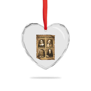 Thanksgiving Pilgrim Fathers Heart Crystal Glass Ornament Plymouth Colony Massachusetts History TS11 Print Your Wear