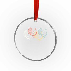 Thanksgiving Turkey Day Retro Poultry Holiday Crystal Glass Ornament TS11 Print Your Wear