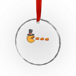 Thanksgiving Video Game Crystal Glass Ornament Pumpkin Pie Eating Turkey Gamer Patch Day TS10 Print Your Wear