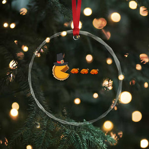 Thanksgiving Video Game Crystal Glass Ornament Pumpkin Pie Eating Turkey Gamer Patch Day TS10 Print Your Wear