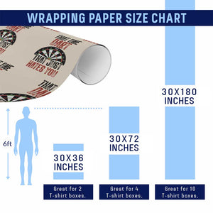 That One Dart That Just Hates You Wrapping Paper Roll Funny Dartist Gift TS12 Print Your Wear
