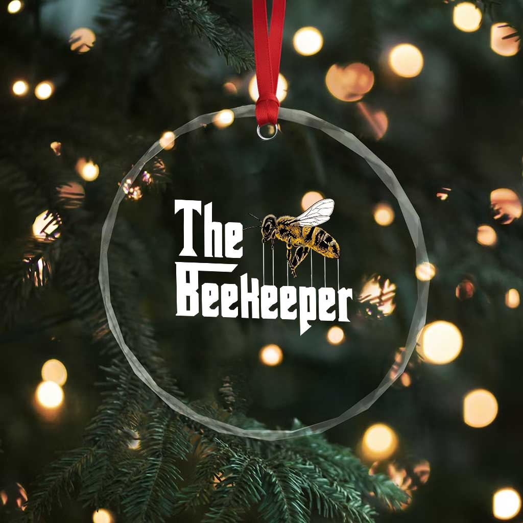 The Beekeeper Crystal Glass Ornament Funny Keeping Apiary Beekeeping Gift TS11 Print Your Wear