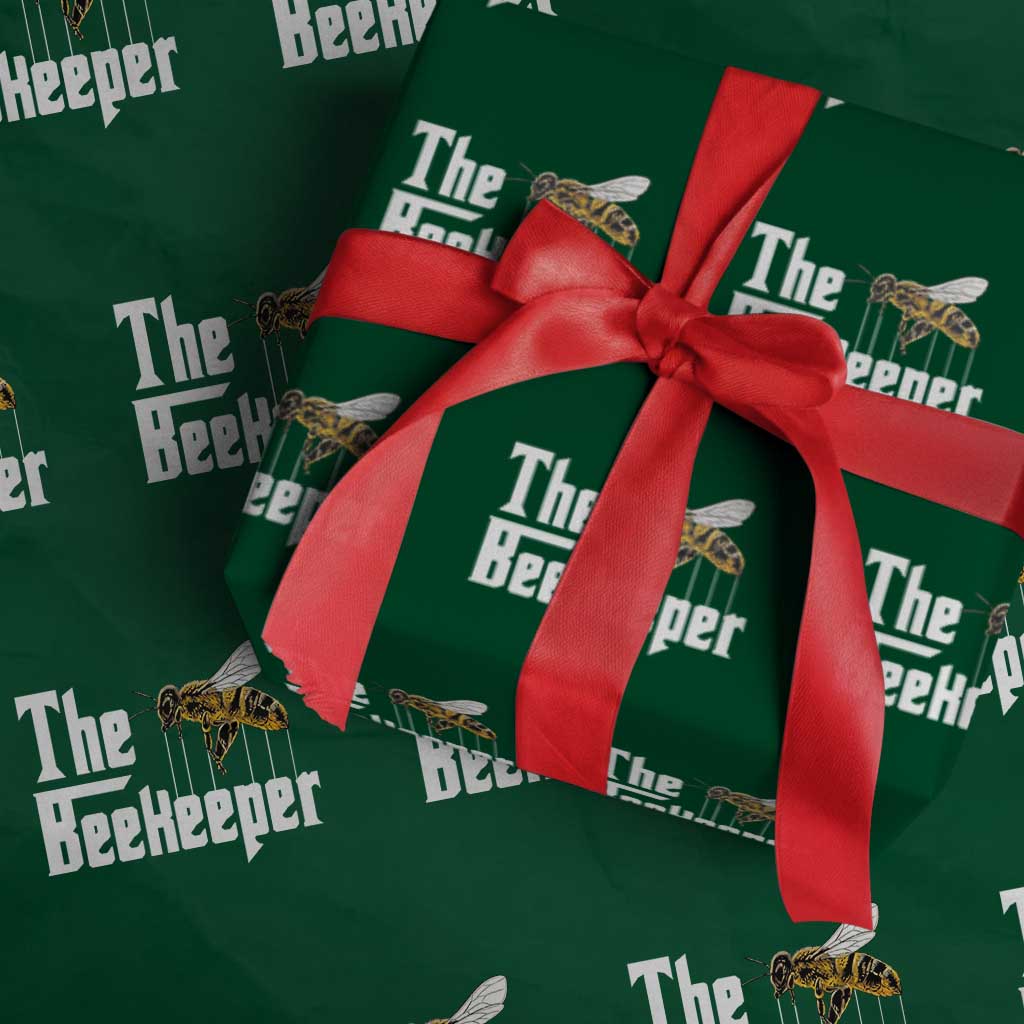 The Beekeeper Wrapping Paper Roll Funny Keeping Apiary Beekeeping Gift TS11 Green Print Your Wear