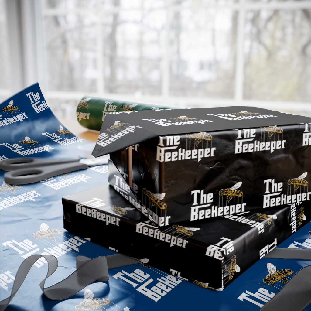 The Beekeeper Wrapping Paper Roll Funny Keeping Apiary Beekeeping Gift TS11 Black Print Your Wear