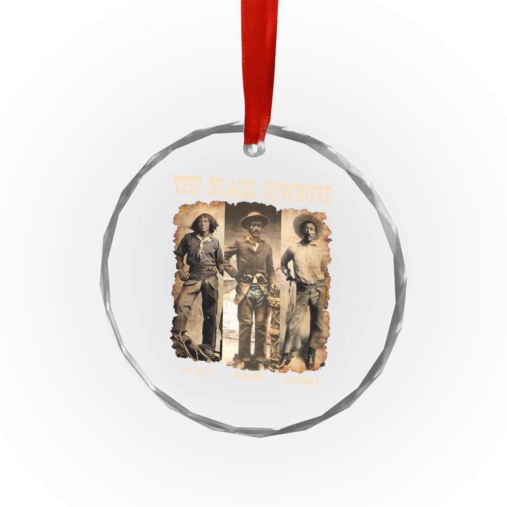 The Black Cowboys Nat Love Isom Dart Bill Pickett Crystal Glass Ornament African American Cowboy TS11 Print Your Wear