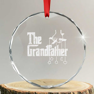The Grandfather Crystal Glass Ornament Funny Grandpa Italian Mafia Style Father's Day