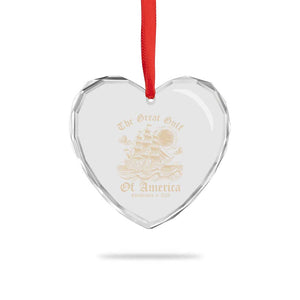 The Great Gulf Of USA Heart Crystal Glass Ornament Established in 2025 TS02 Print Your Wear