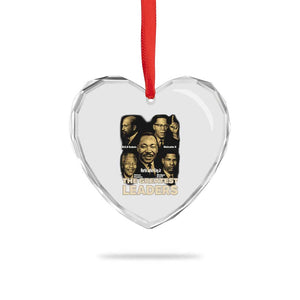 The Greatest Black Leaders Tribute Heart Crystal Glass Ornament Civil Rights Icons Legacy TS02 Print Your Wear