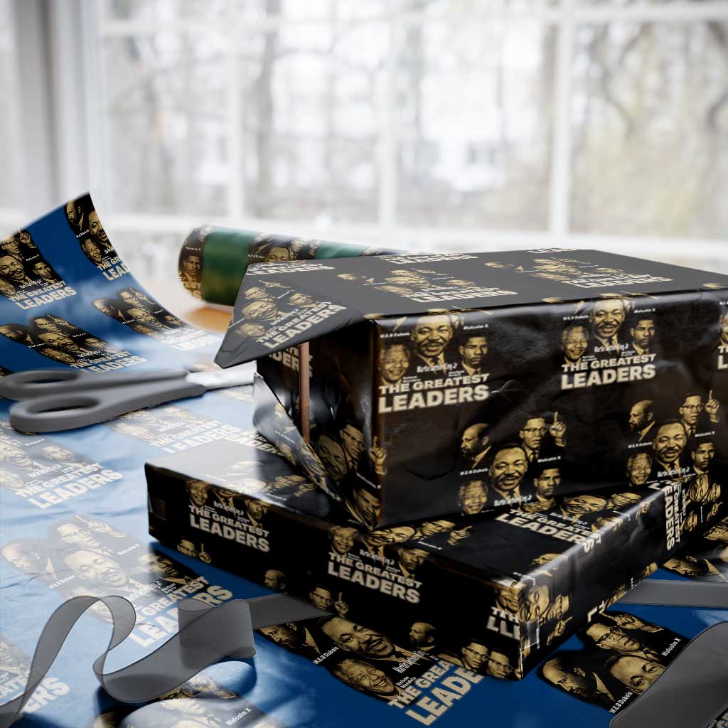 The Greatest Black Leaders Tribute Wrapping Paper Roll Civil Rights Icons Legacy TS02 Black Print Your Wear