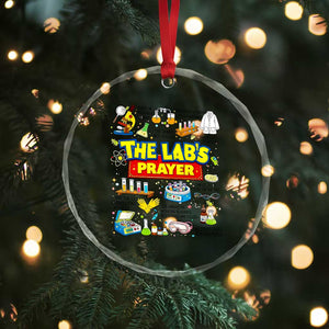 The Lab’s Prayer Funny Lab Week 2026 Crystal Glass Ornament Medical Laboratory Scientist Humor Gift for Lab Techs TS02 Print Your Wear