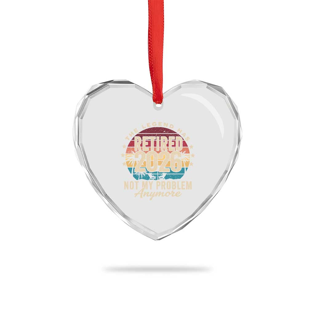 The Legend Has Retired 2026 Heart Crystal Glass Ornament Retro Funny Retirement TS10 Print Your Wear