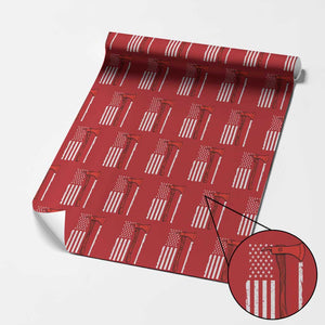 The Legend Has Retired Firefighter Wrapping Paper Roll Vintage Retirement Gifts Fireman American Flag TS10 Red Print Your Wear