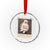 The Life Of A Showcat Crystal Glass Ornament Funny Vintage Photo Cat Era TS10 Transparent Glass 3'' Circle Print Your Wear