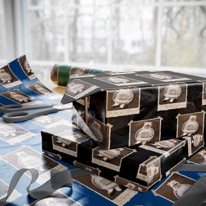 The Life Of A Showcat Wrapping Paper Roll Funny Vintage Photo Cat Era TS10 Black Print Your Wear