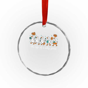 The Life Of A Silly Goose Crystal Glass Ornament Funny Concert Outfit Country Music Fan TS10 Print Your Wear
