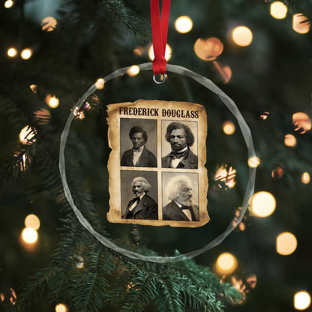 The Life Of Frederick Douglass Crystal Glass Ornament Historical Black History TS12 Print Your Wear
