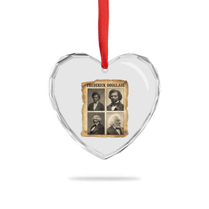 The Life Of Frederick Douglass Heart Crystal Glass Ornament Historical Black History TS12 Print Your Wear