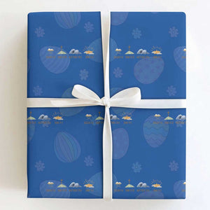 The Life Of Jesus Christ Religious Bible Verse Wrapping Paper Roll TS11 Royal Blue Print Your Wear