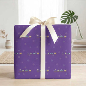 The Life Of Jesus Christ Religious Bible Verse Wrapping Paper Roll TS11 Purple Print Your Wear