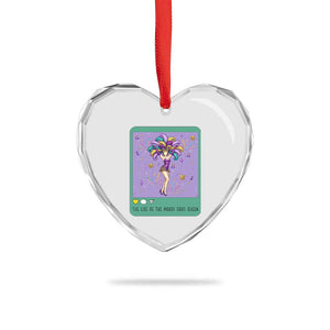 The Life Of The Mardi Gras Queen Heart Crystal Glass Ornament TS14 Print Your Wear