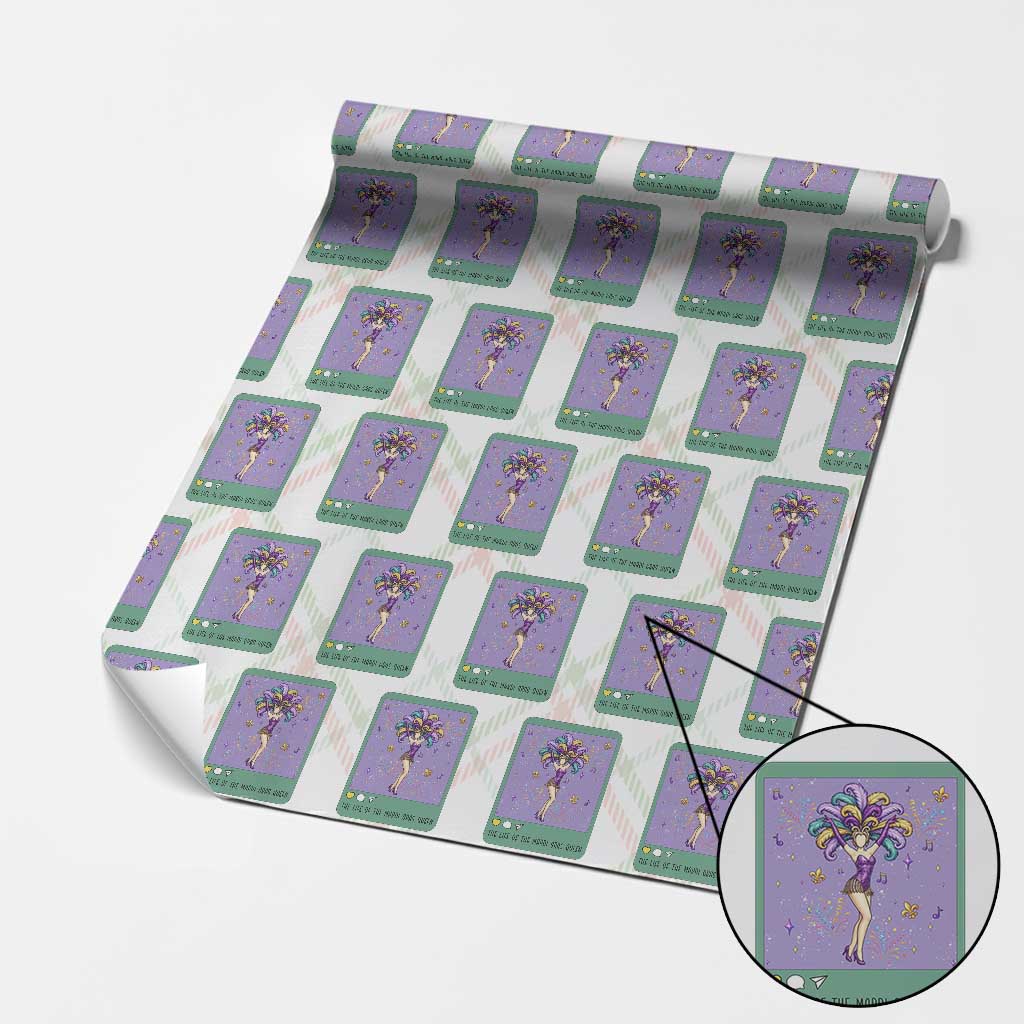 The Life Of The Mardi Gras Queen Wrapping Paper Roll TS14 Christmas Plaid Print Your Wear