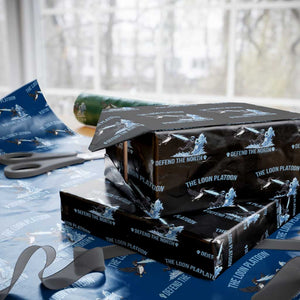 The Loon Platoon Defend The North Wrapping Paper Roll Minnesota Rebel Loon Resist TS12 Black Print Your Wear