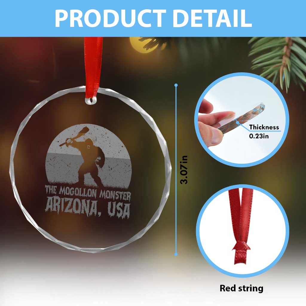 The Mogollon Monster Arizona Bigfoot Crystal Glass Ornament Vintage Cryptid Folklore TS12 Print Your Wear