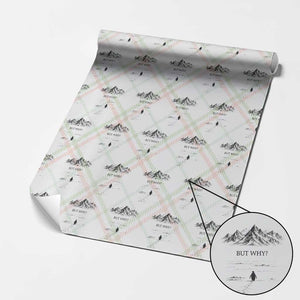 The Nihilist Penguin But Why Meme Wrapping Paper Roll Existential Moody Quiet Thinkers TS02 Christmas Plaid Print Your Wear