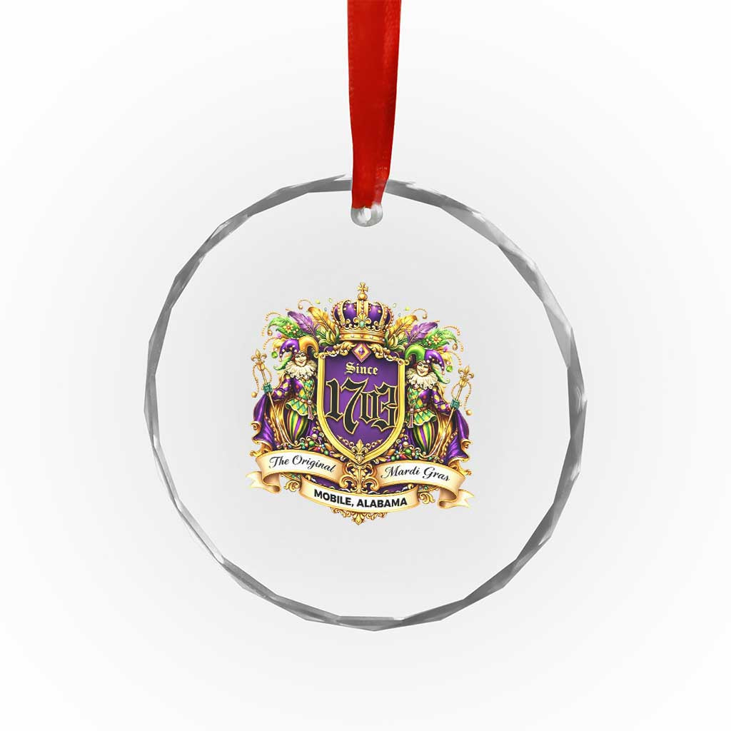 The Original Mardi Gras Mobile Alabama Since 1703 Crystal Glass Ornament Funny Carnival TS11 Print Your Wear