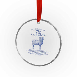 The Parable Of The Lost Sheep Crystal Glass Ornament Christian Bible Verse Matthew 18 TS11 Print Your Wear