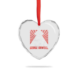 The Party Told You To Reject The Evidence Of Your Eyes Heart Crystal Glass Ornament Protest Inequality George Orwell TS10 Print Your Wear