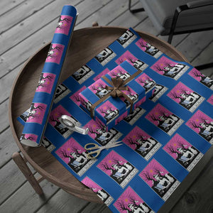 The Reader Tarot Wrapping Paper Roll Witch Reading Book Club Occult Cat Mom TS10 Blue Print Your Wear