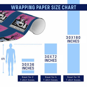 The Reader Tarot Wrapping Paper Roll Witch Reading Book Club Occult Cat Mom TS10 Print Your Wear