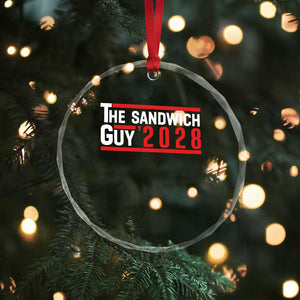 The Sandwich Guy 2028 Crystal Glass Ornament Political Parody TS02 Print Your Wear