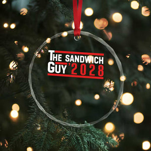 The Sandwich Guy 2028 Crystal Glass Ornament Political Parody TS02 Print Your Wear