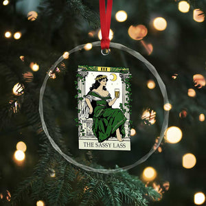 The Sassy Lass Tarot Card Crystal Glass Ornament Funny St Patrick's Day TS02 Print Your Wear