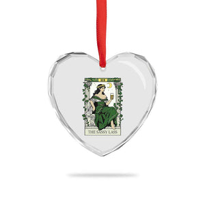 The Sassy Lass Tarot Card Heart Crystal Glass Ornament Funny St Patrick's Day TS02 Print Your Wear