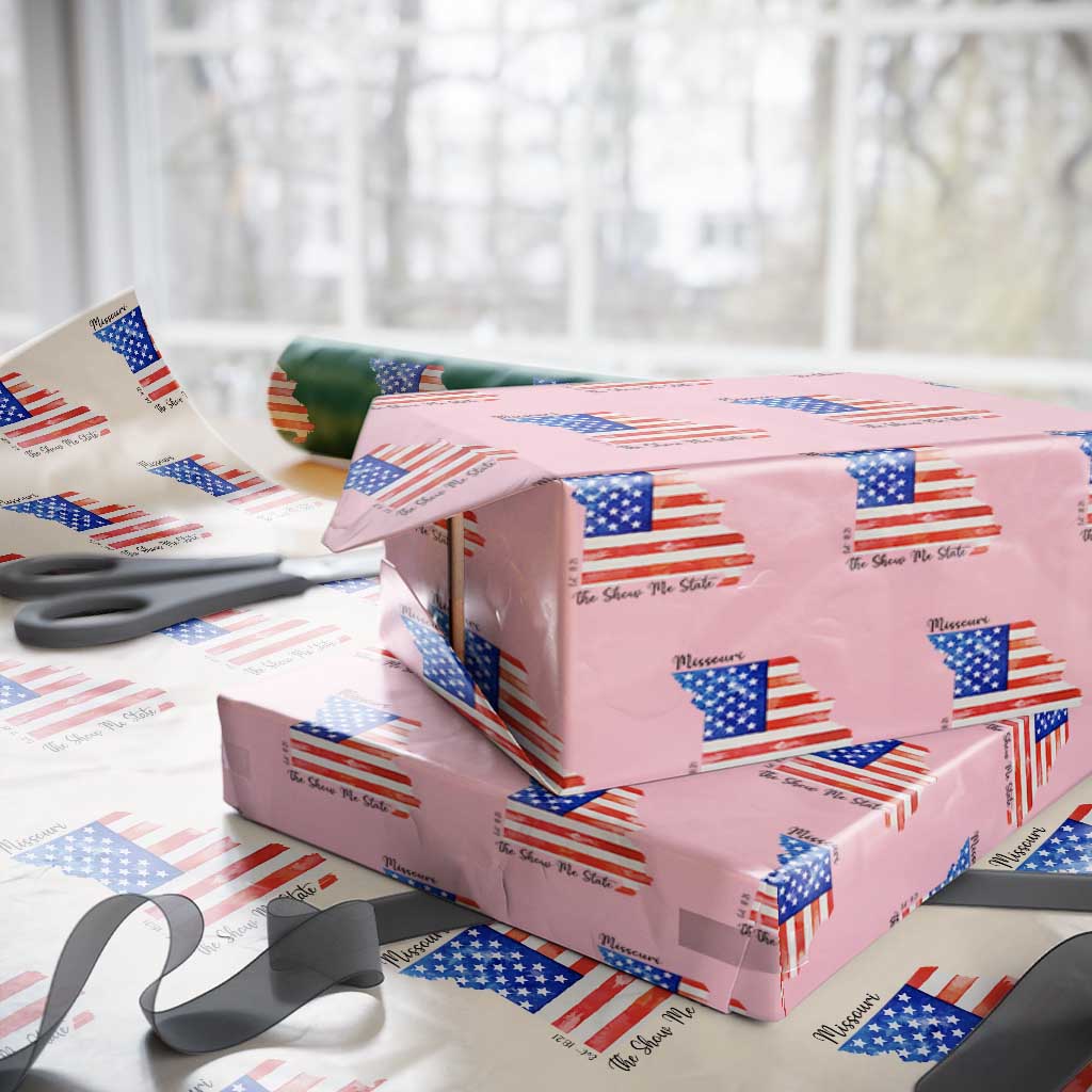 The Show Me State Est 1821 Wrapping Paper Roll Proud Missourian Gift TS12 Light Pink Print Your Wear