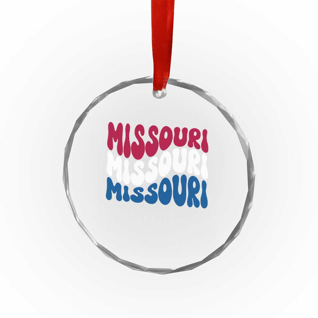The Show Me State Pride Crystal Glass Ornament Gift For Missouri Lovers TS12 Print Your Wear