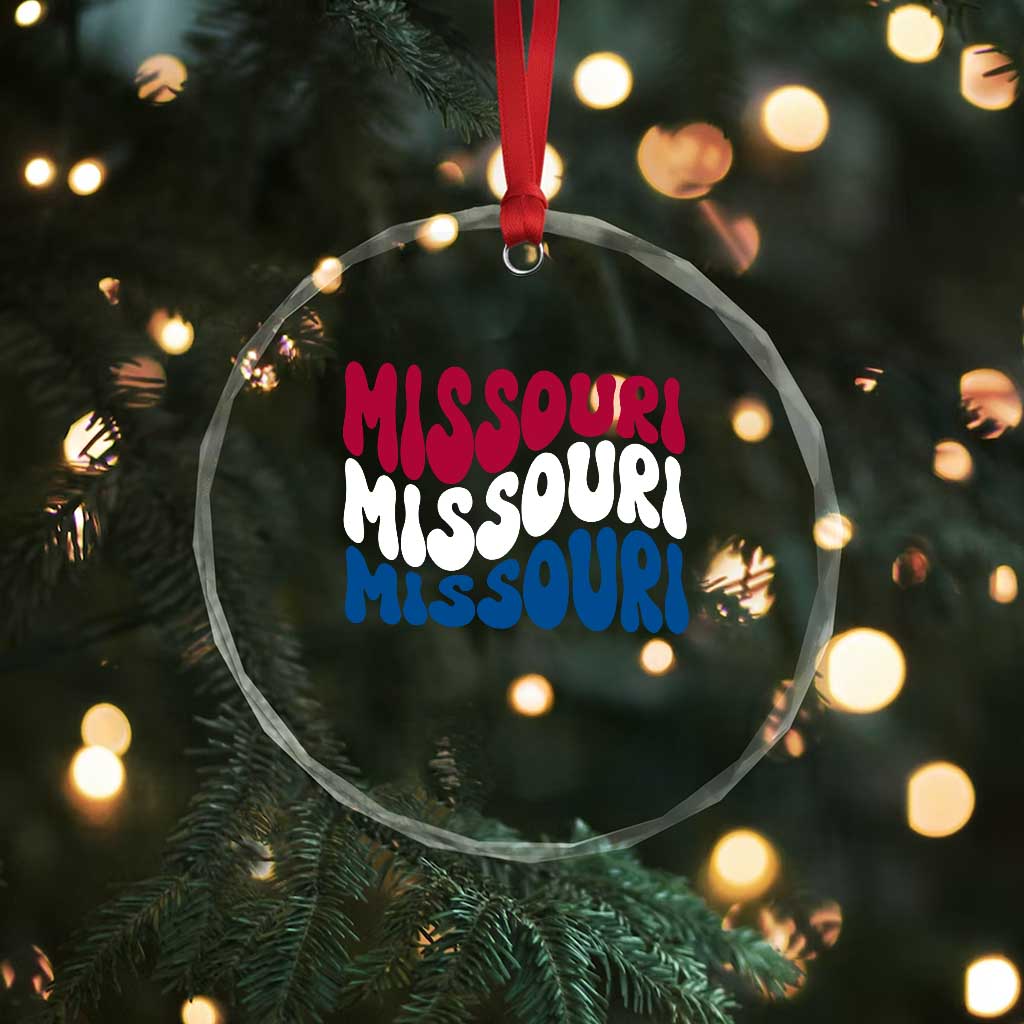 The Show Me State Pride Crystal Glass Ornament Gift For Missouri Lovers TS12 Print Your Wear