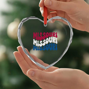 The Show Me State Pride Heart Crystal Glass Ornament Gift For Missouri Lovers TS12 Print Your Wear