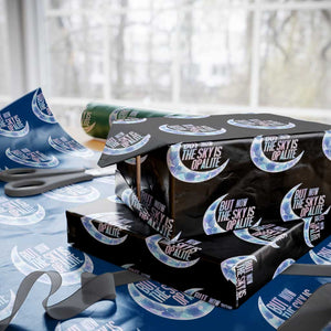 The Sky Is Opalite Moonstone Mystical Crystal Lover Wrapping Paper Roll TS14 Black Print Your Wear