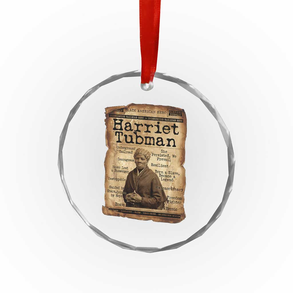 The Underground Railroad Hero Crystal Glass Ornament Harriet Tubman Slavery Freedom Fighter Gift TS12 Print Your Wear