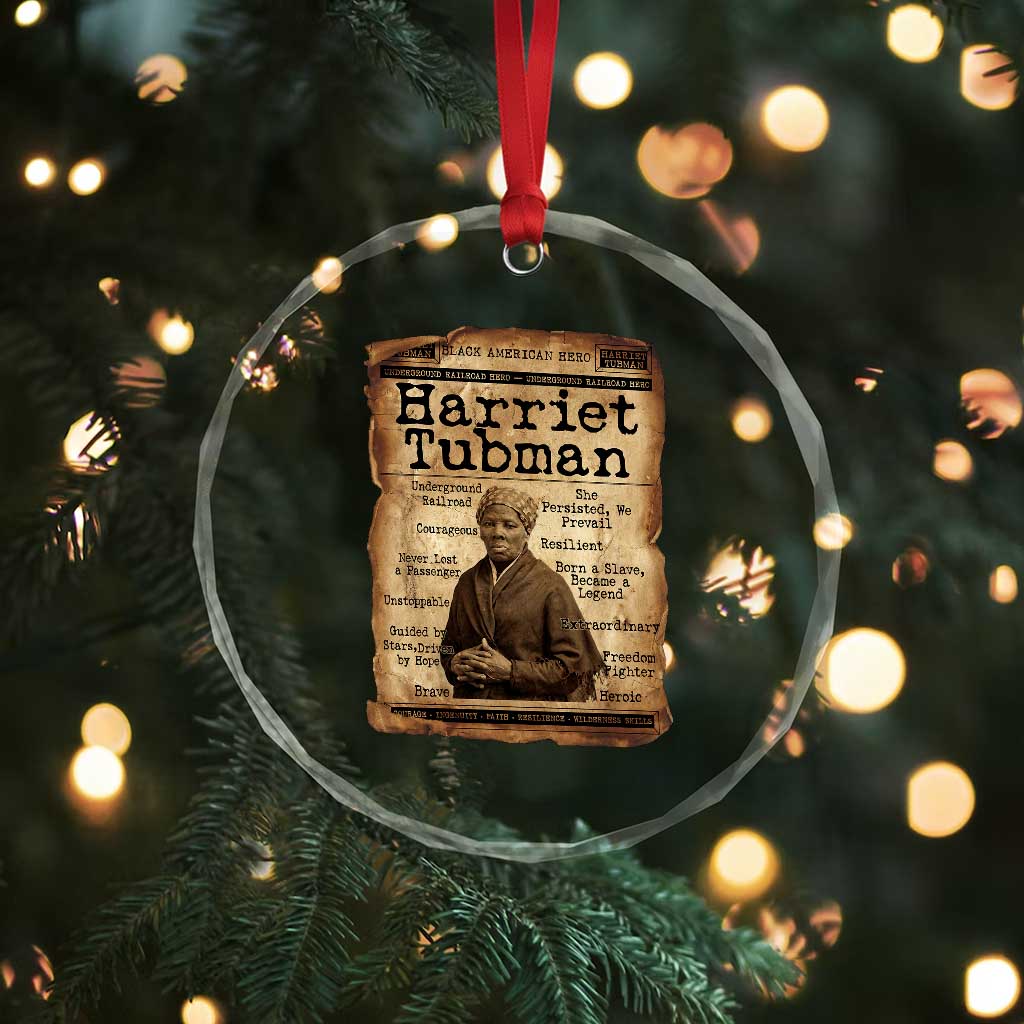 The Underground Railroad Hero Crystal Glass Ornament Harriet Tubman Slavery Freedom Fighter Gift TS12 Print Your Wear