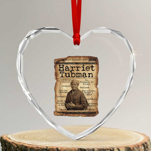 The Underground Railroad Hero Heart Crystal Glass Ornament Harriet Tubman Slavery Freedom Fighter Gift TS12 Transparent Glass 3'' Heart Print Your Wear