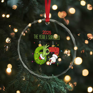 The Year I Survived 67 Six Seven Christmas Meme Crystal Glass Ornament TS14 Print Your Wear