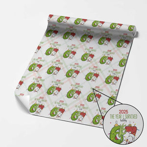 The Year I Survived 67 Six Seven Christmas Meme Wrapping Paper Roll TS14 Christmas Plaid Print Your Wear