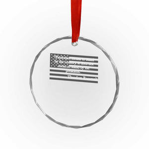 Theodore Roosevelt Crystal Glass Ornament Patriotism Means To Stand By The Country Not By The President