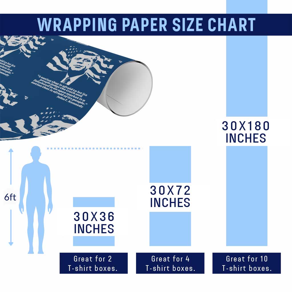 Theodore Roosevelt Quote Wrapping Paper Roll Patriotic American Flag Presidents Day TS14 Print Your Wear