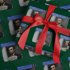 There is Motion At Your Front Door Abraham Lincoln Meme Wrapping Paper Roll